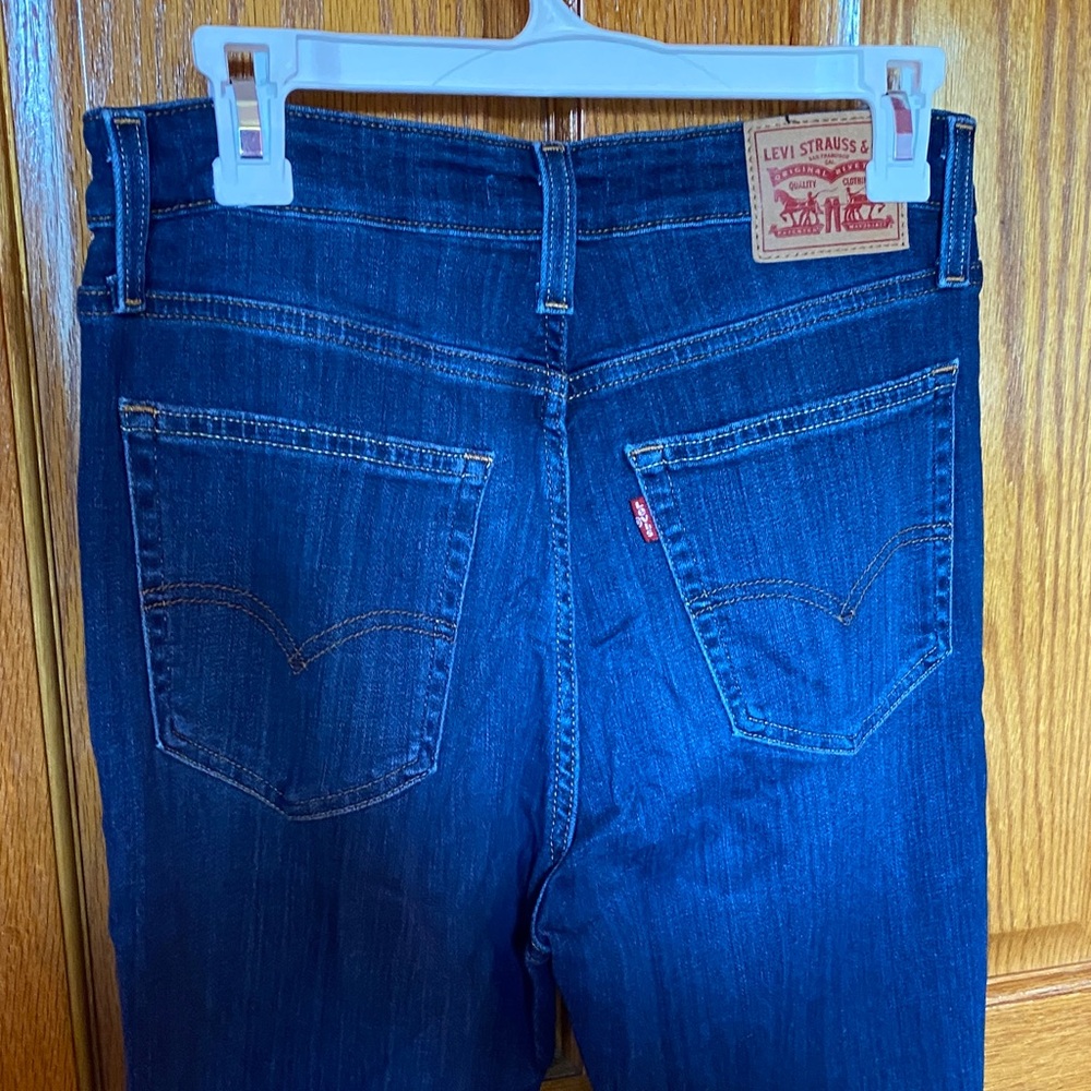 Levi's Deep Indigo Flare Jeans - Picture 4 of 7